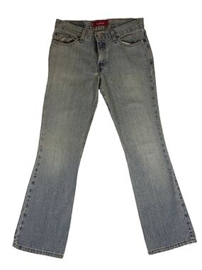 Levi's Superlow Bootcut Jeans Y2K Low Rise Light Wash Distressed W30